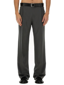 Moschino Men's Wool Pants Grey