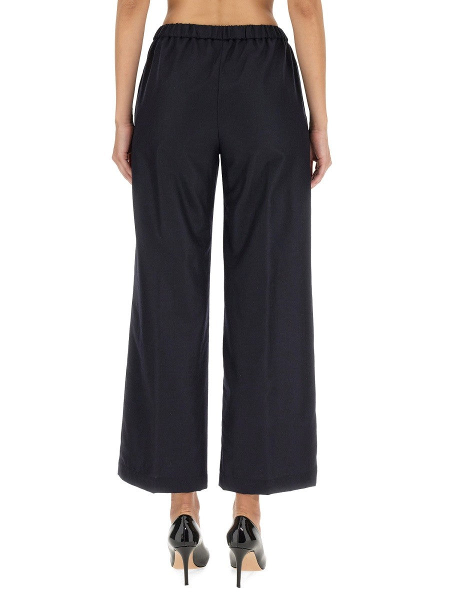 ASPESI Women's Wool Pants Blue, view 3