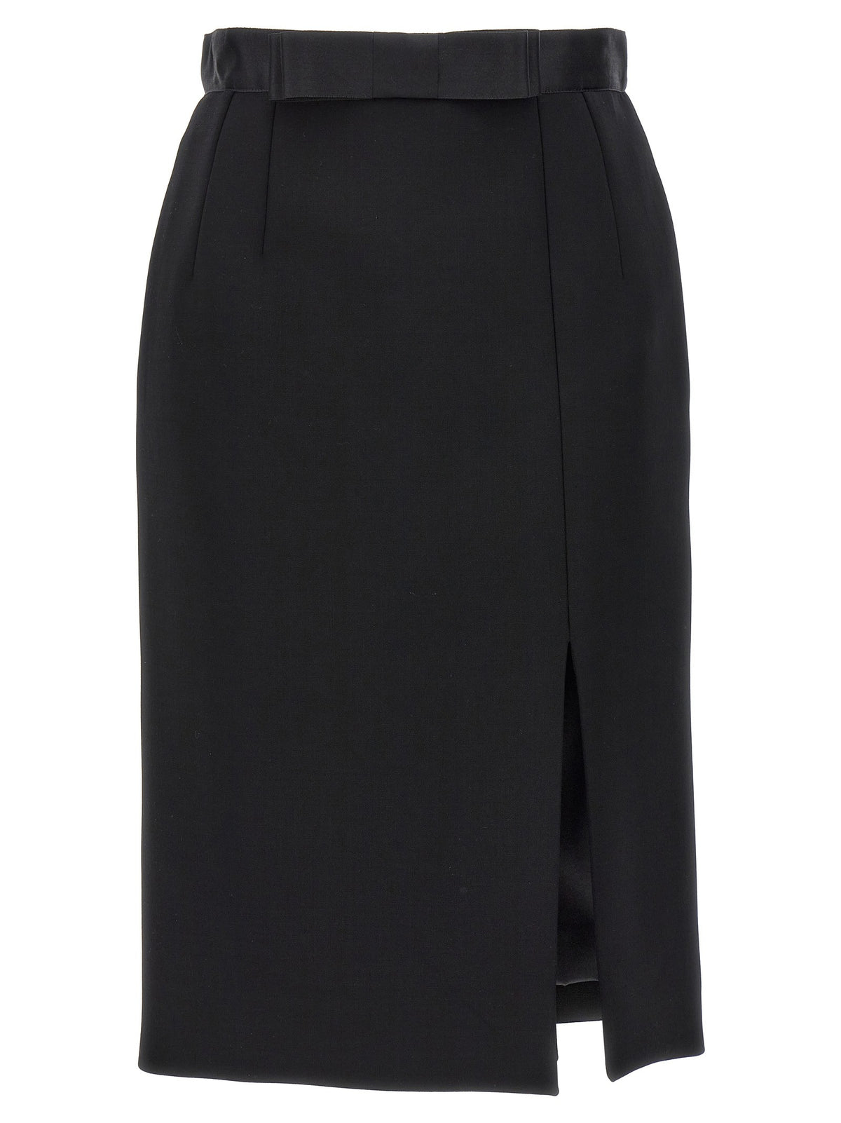 Dolce &amp; Gabbana Wool Pencil Skirt Black