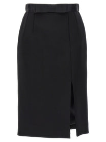 Dolce &amp; Gabbana Wool Pencil Skirt Black
