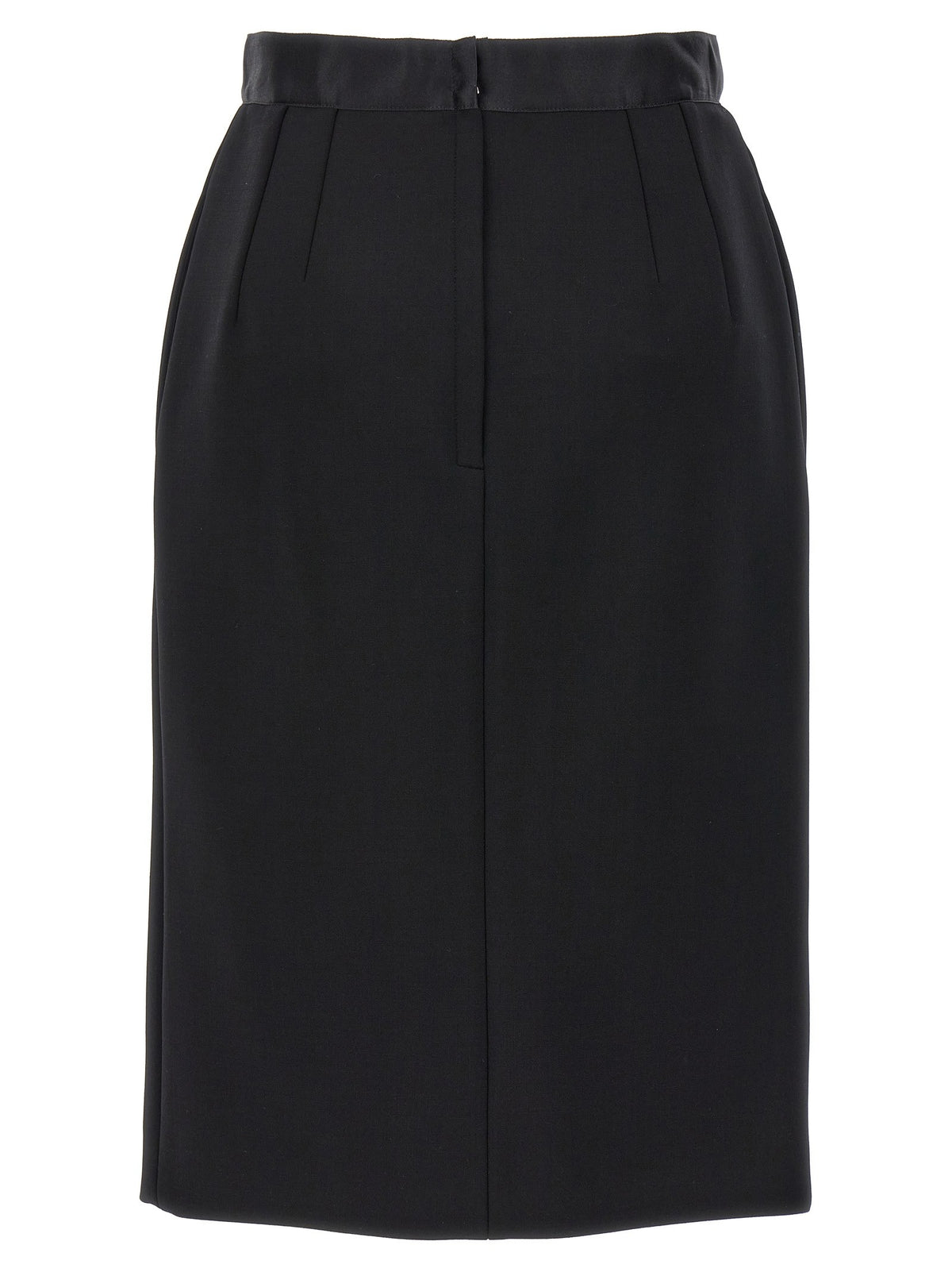 Dolce &amp; Gabbana Wool Pencil Skirt Black