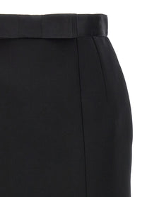 Dolce &amp; Gabbana Wool Pencil Skirt Black