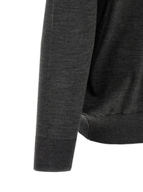 Kiton Wool Polo Shirt Microns Grey