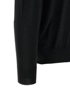 Kiton Wool Polo Shirt Microns Black, view 4