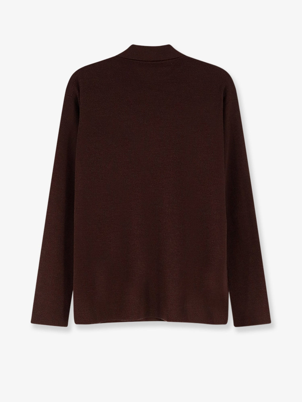 Miu Miu Women's Wool Polo Shirt Brown, view 2