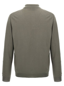 Zanone Wool Polo Shirt Grey