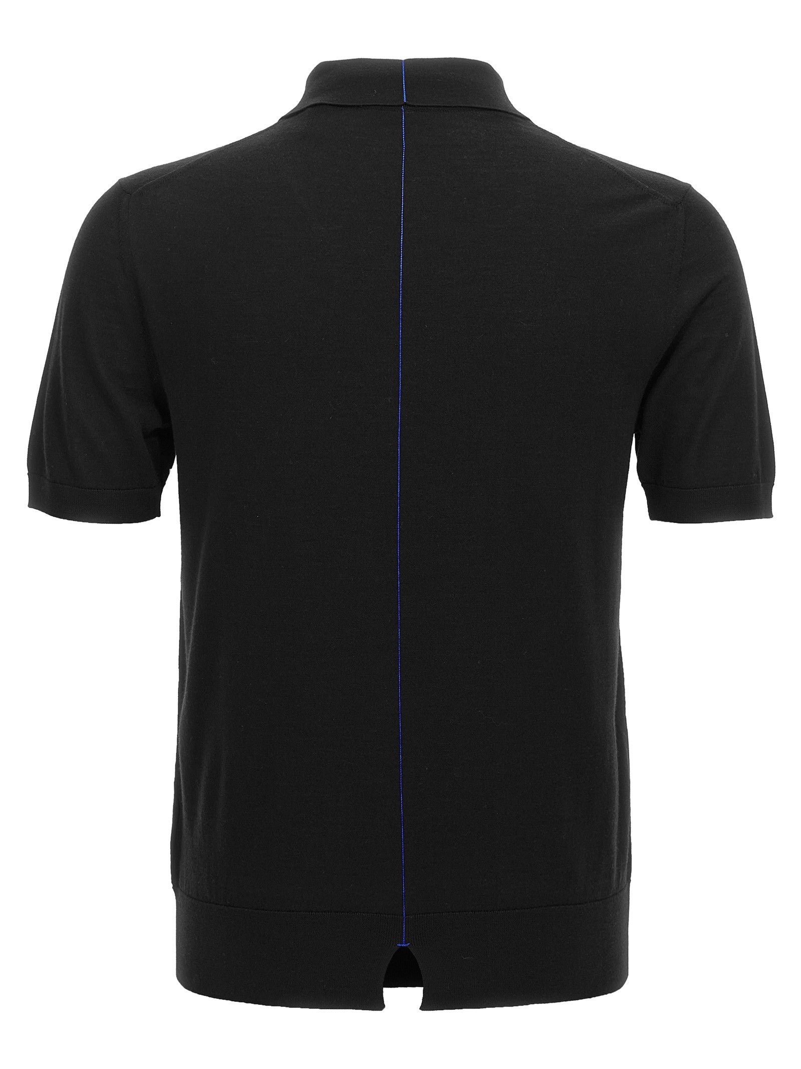 Burberry Wool Polo Shirt Black