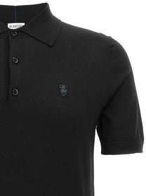 Burberry Wool Polo Shirt Black