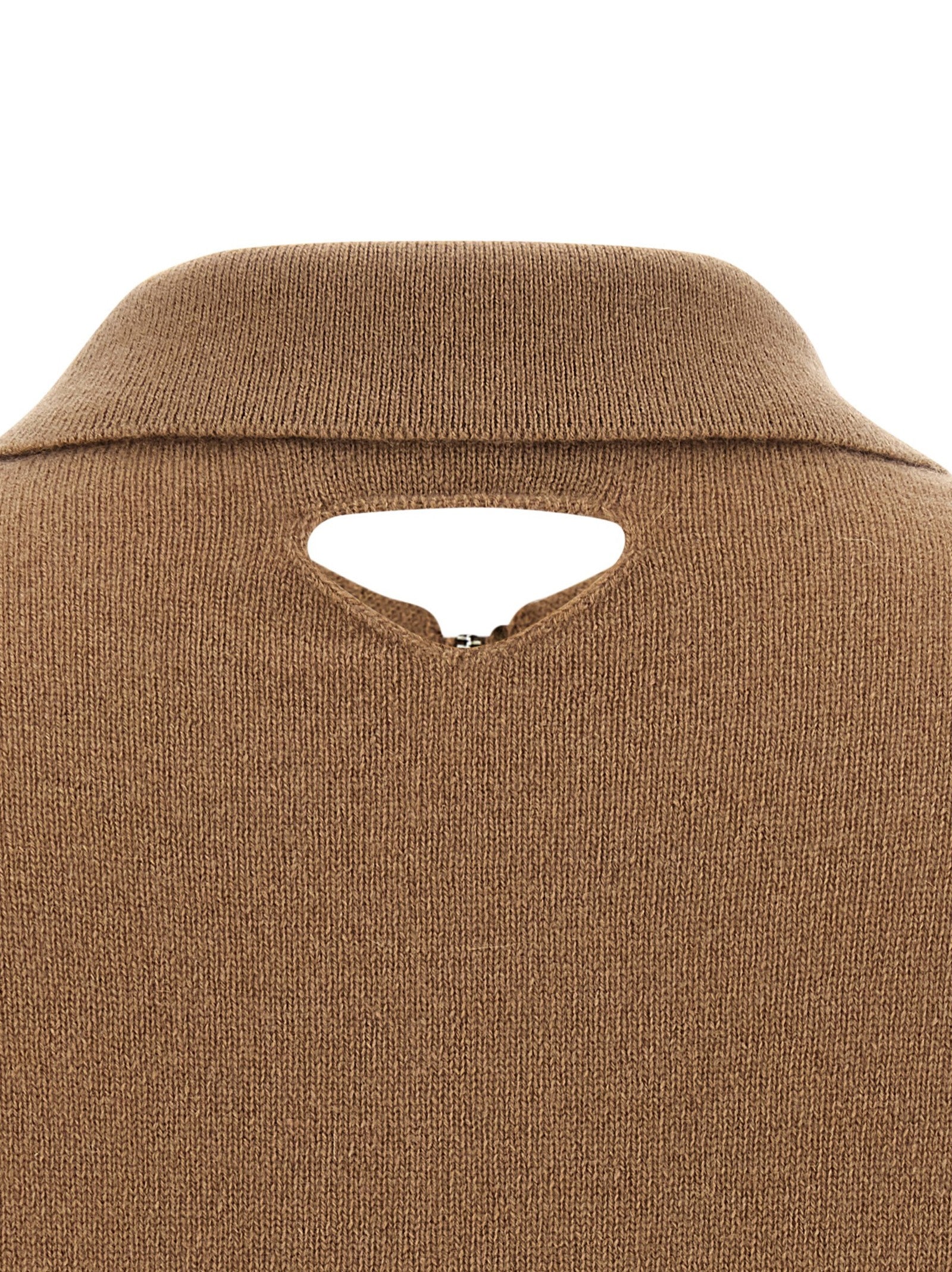 PRADA Wool Polo Shirt Beige