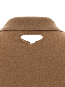 PRADA Wool Polo Shirt Beige