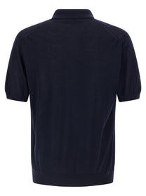 PRADA Wool Polo Shirt Blue