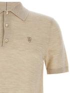 Burberry Wool Polo Shirt Beige, view 3