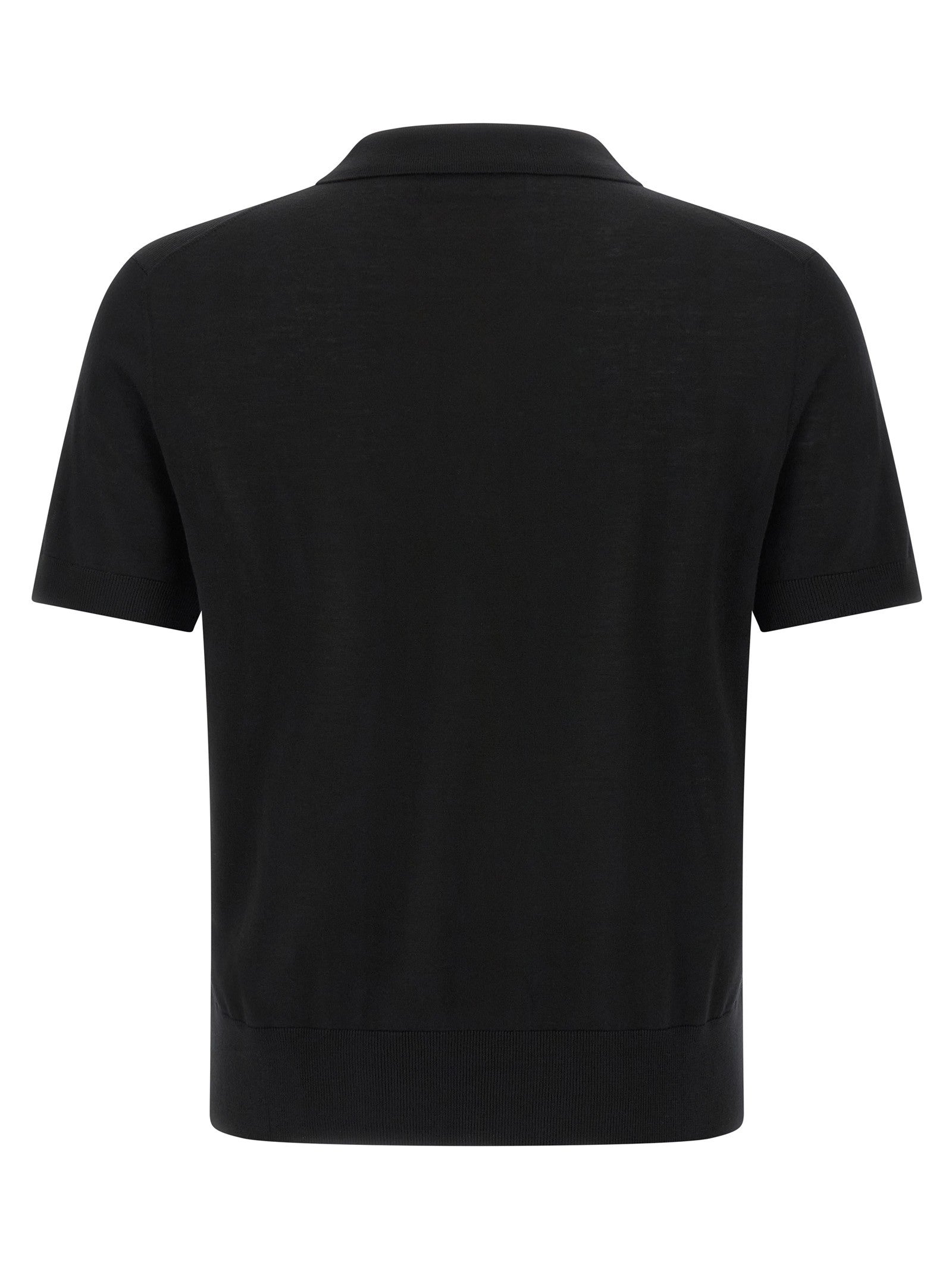 Dsquared2 Wool Polo Shirt Black