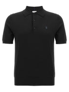 Burberry Wool Polo Shirt Black