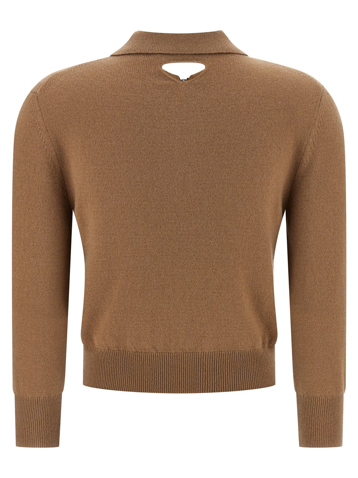 PRADA Wool Polo Shirt Beige, view 2