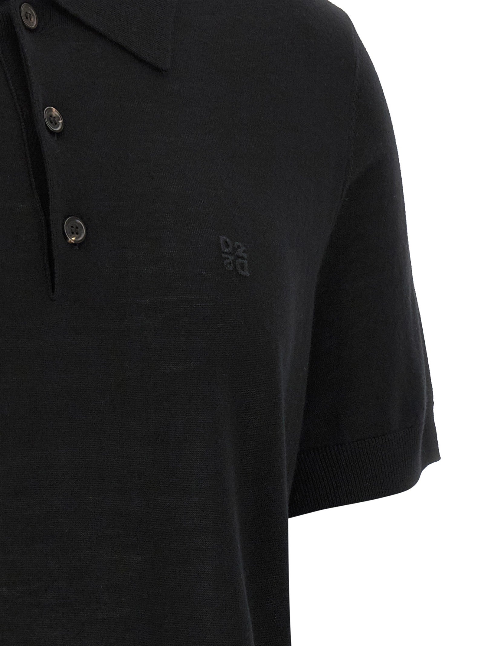Dsquared2 Wool Polo Shirt Black