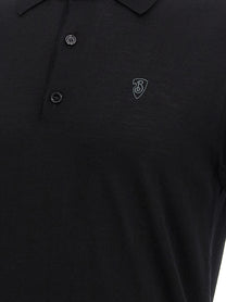Burberry Wool Polo Shirt Black