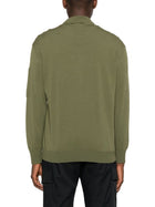 C.P. Company Men's Wool Polo Green, view 3