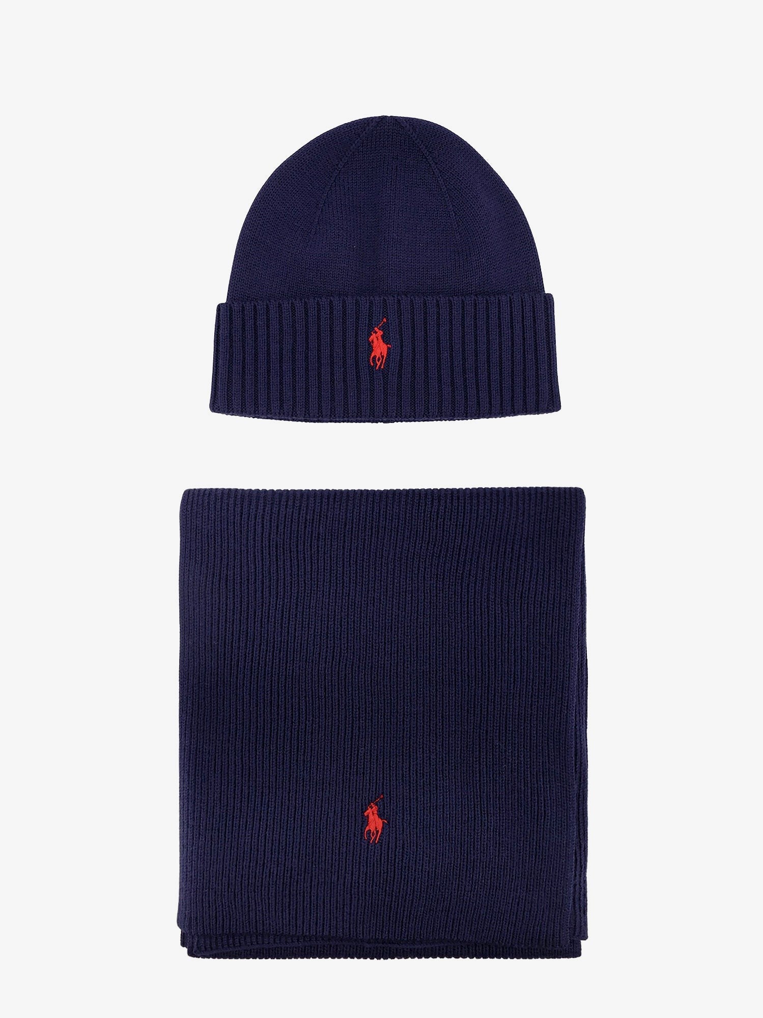 Polo Ralph Lauren Men's Wool Scarf Hat Box Blue