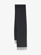 Ami Paris Men's Wool Scarf Grey