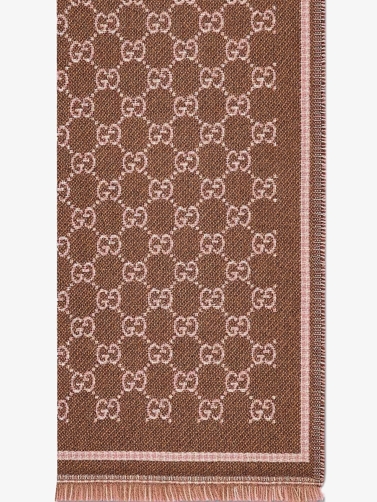 Gucci Women's Wool Scarf Brown