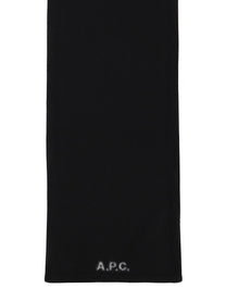 A.P.C Unisex Wool Scarf Black