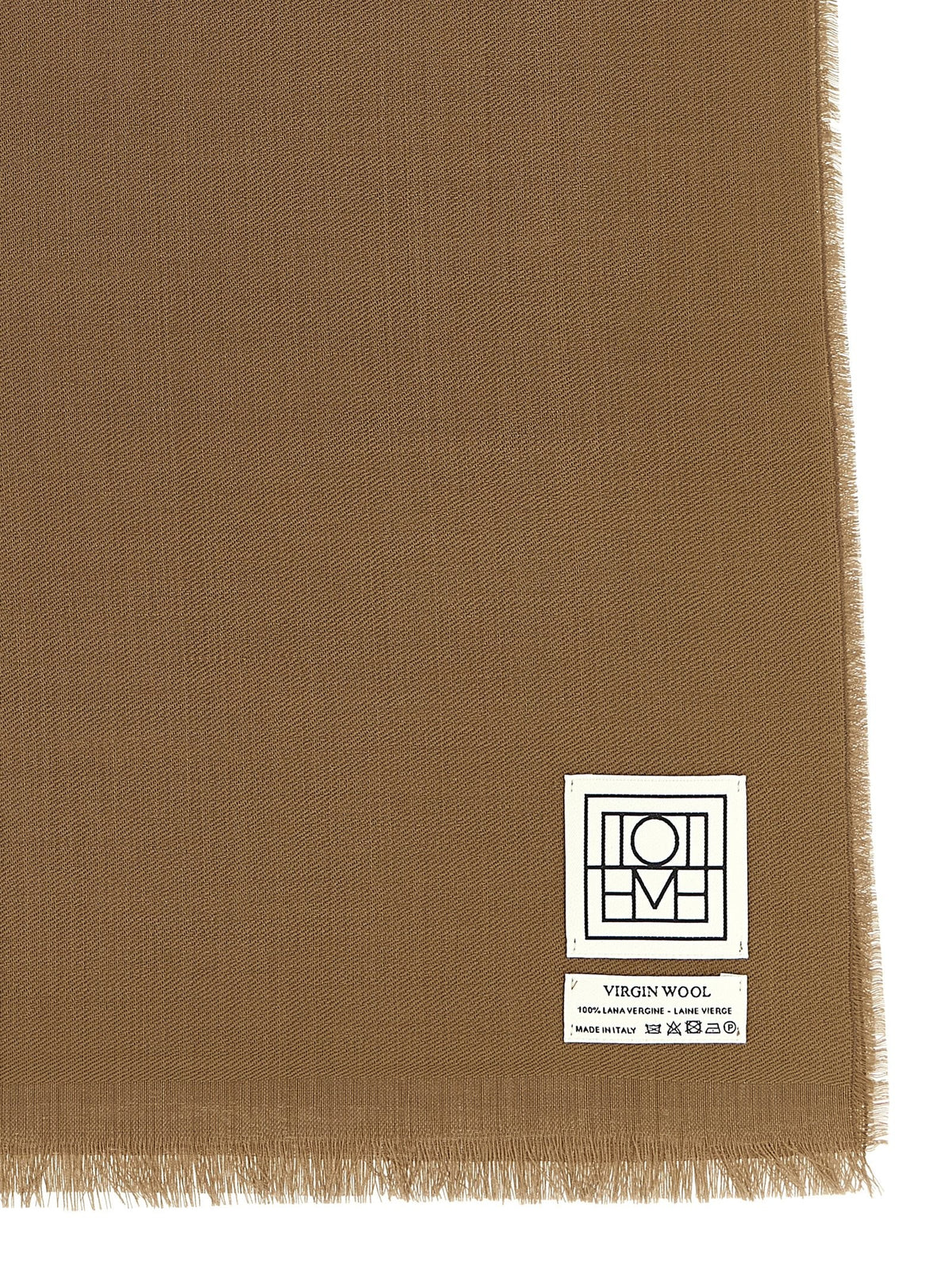 Toteme Wool Scarf Brown, view 2