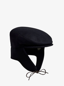 Walk In Paris Men's Wool Sherlock Flat Cap Blue, view 3