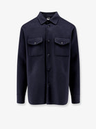 ASPESI Men's Wool Shirt Jacket Blue