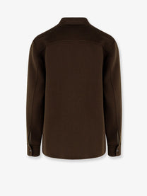 ASPESI Men's Wool Shirt Jacket Brown