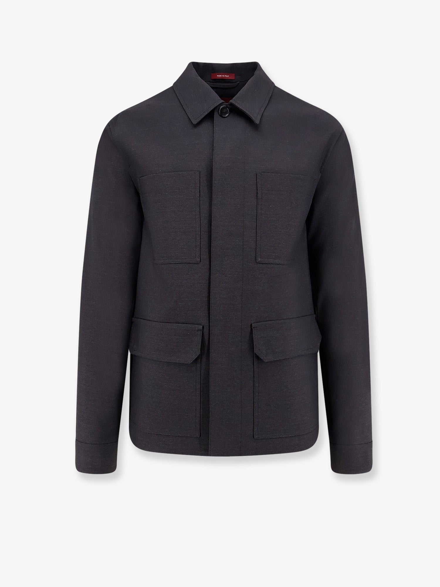 Gucci Men's Wool Shirt Jacket Grey