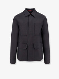 Gucci Men's Wool Shirt Jacket Grey