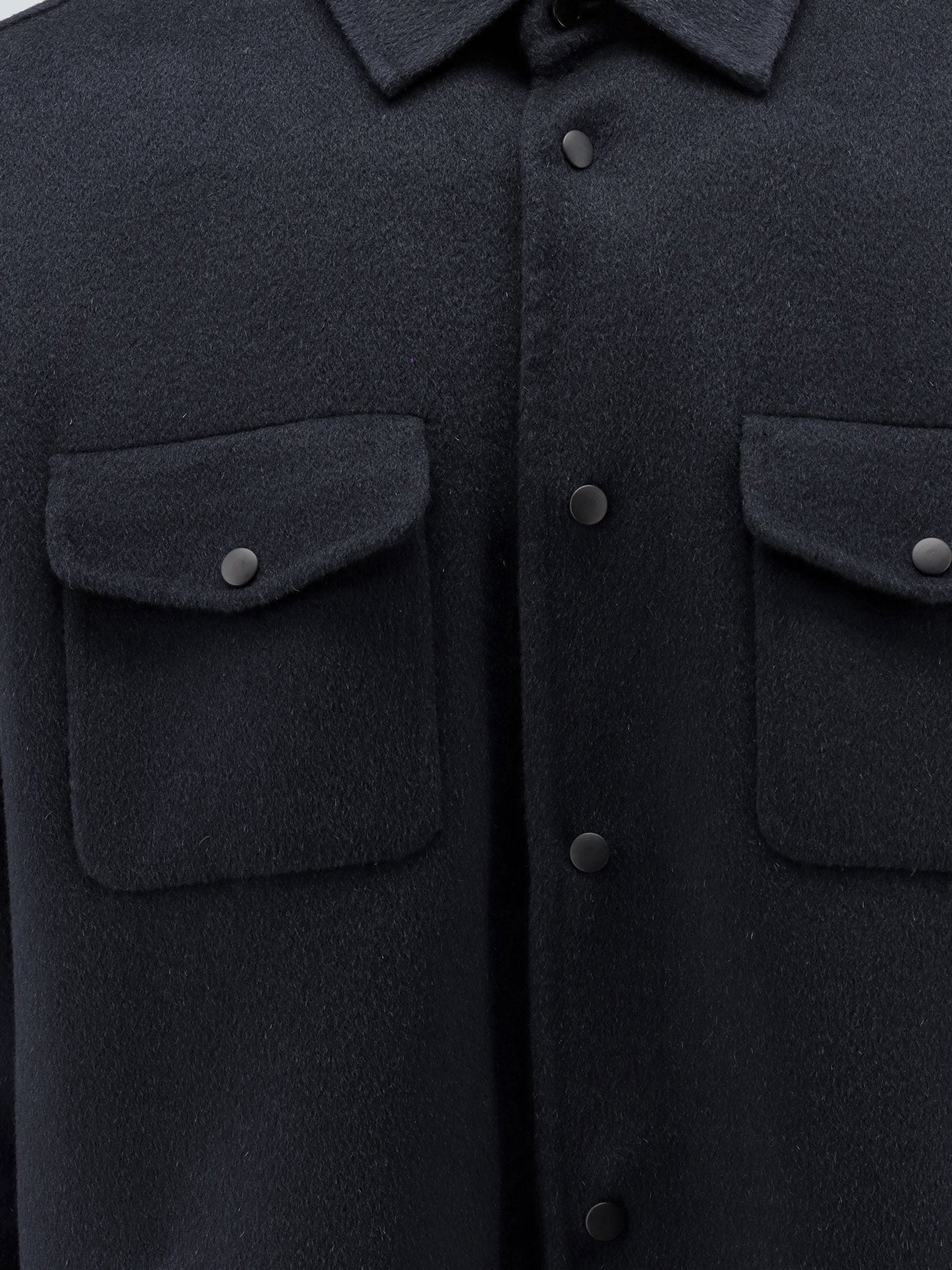 ASPESI Men's Wool Shirt Jacket Blue