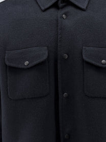 ASPESI Men's Wool Shirt Jacket Blue