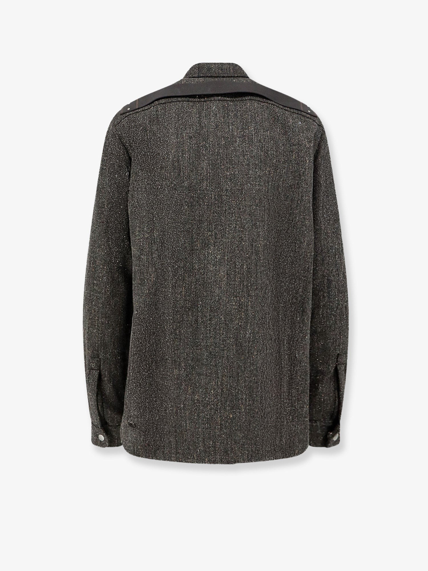 Rick Owens Men's Wool Shirt Carbone