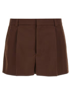 Gucci Wool Shorts Brown