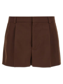 Gucci Wool Shorts Brown