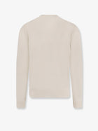 BOSS Men's Silk and Cashmere Sweater White