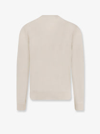 BOSS Men's Silk and Cashmere Sweater White