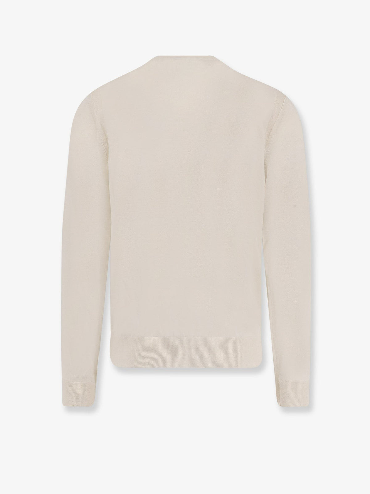 BOSS Men's Silk and Cashmere Sweater White