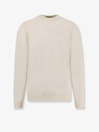 BOSS Men's Silk and Cashmere Sweater White