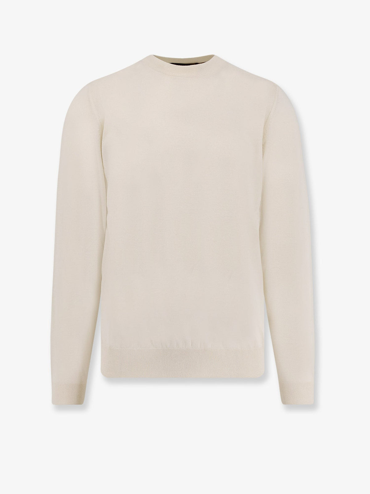 BOSS Men's Silk and Cashmere Sweater White