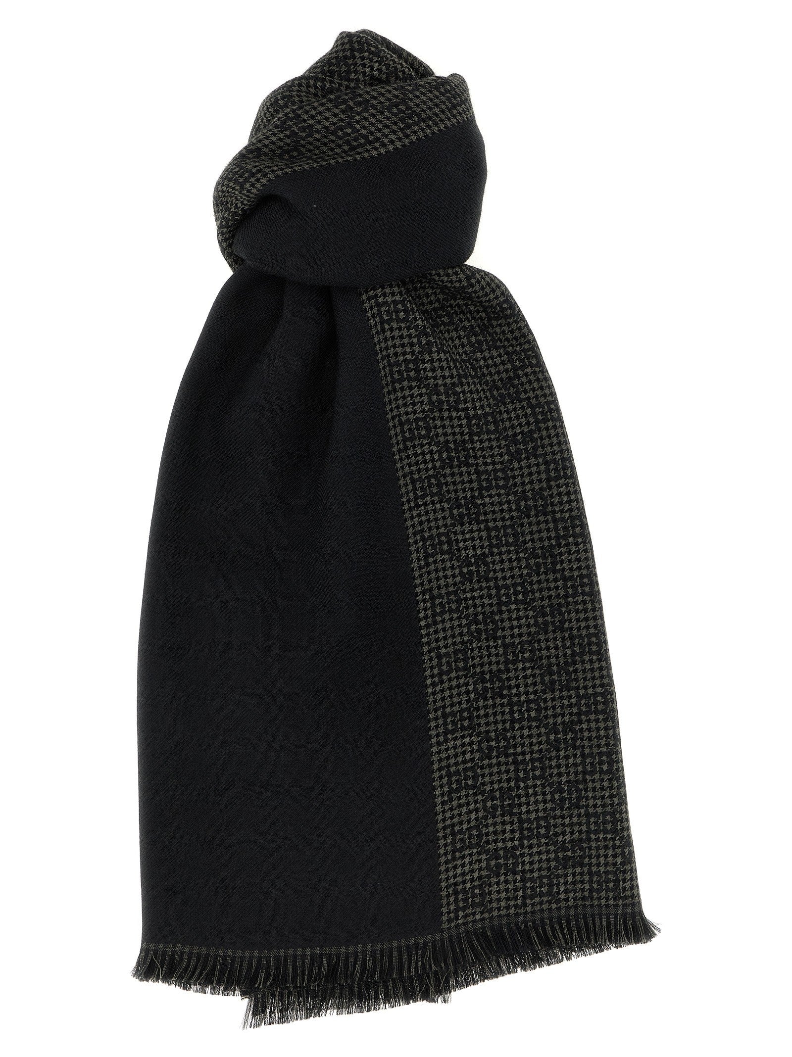 Gucci Wool Silk Scarf Gold
