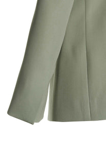 LANVIN Wool Single Breast Blazer Jacket Green