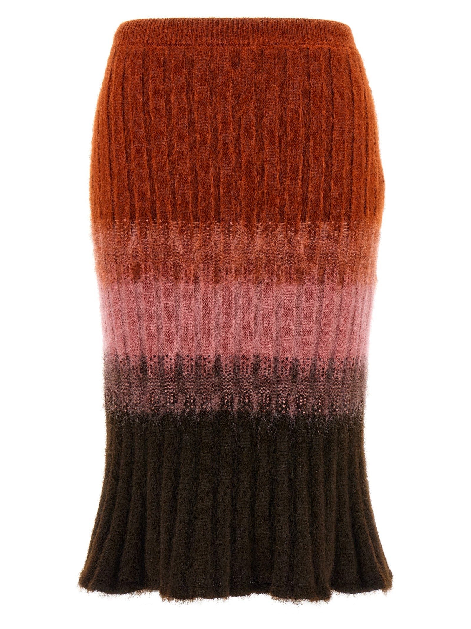 Fendi Wool Skirt Gold