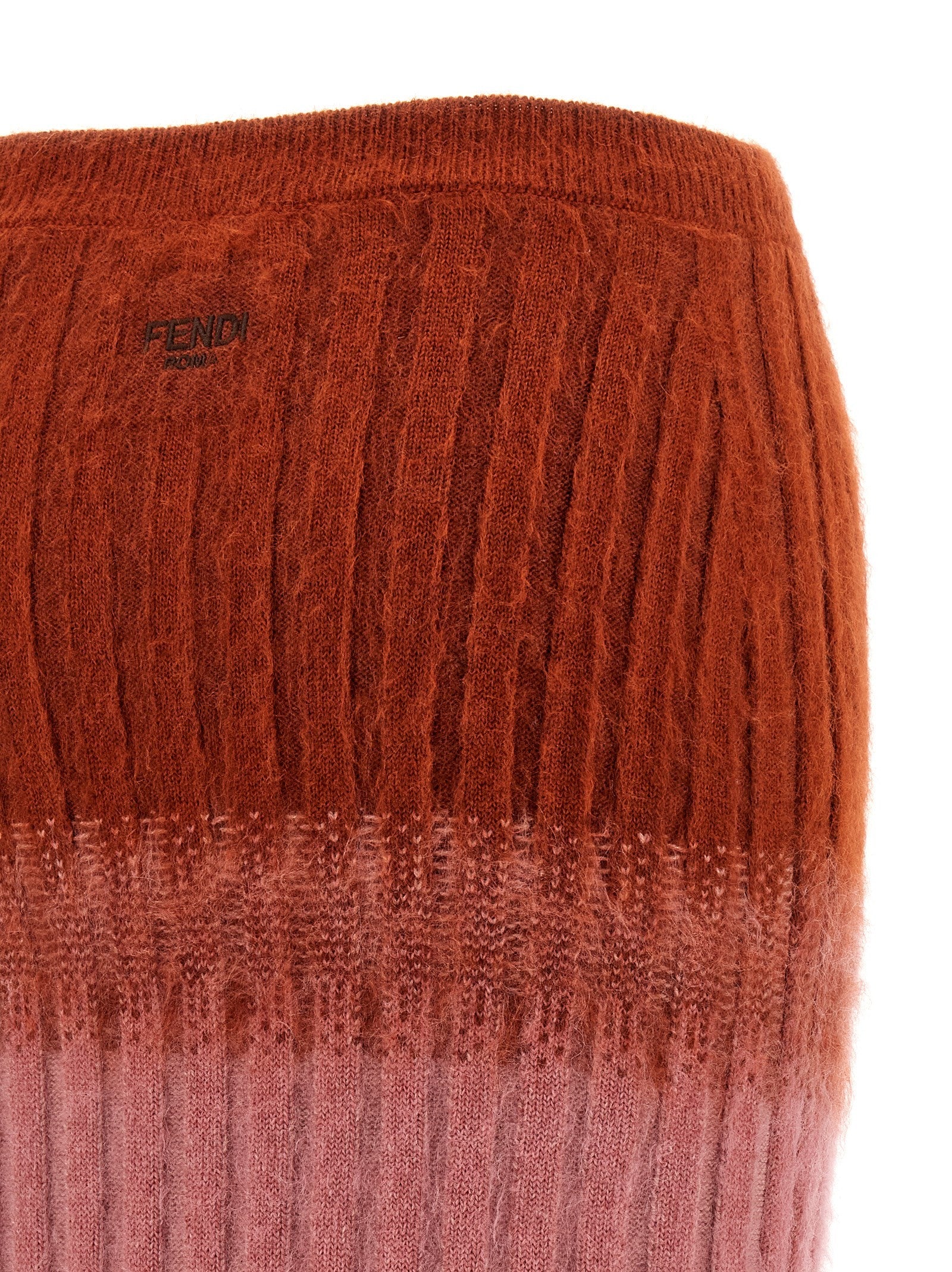 Fendi Wool Skirt Gold