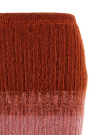 Fendi Wool Skirt Gold