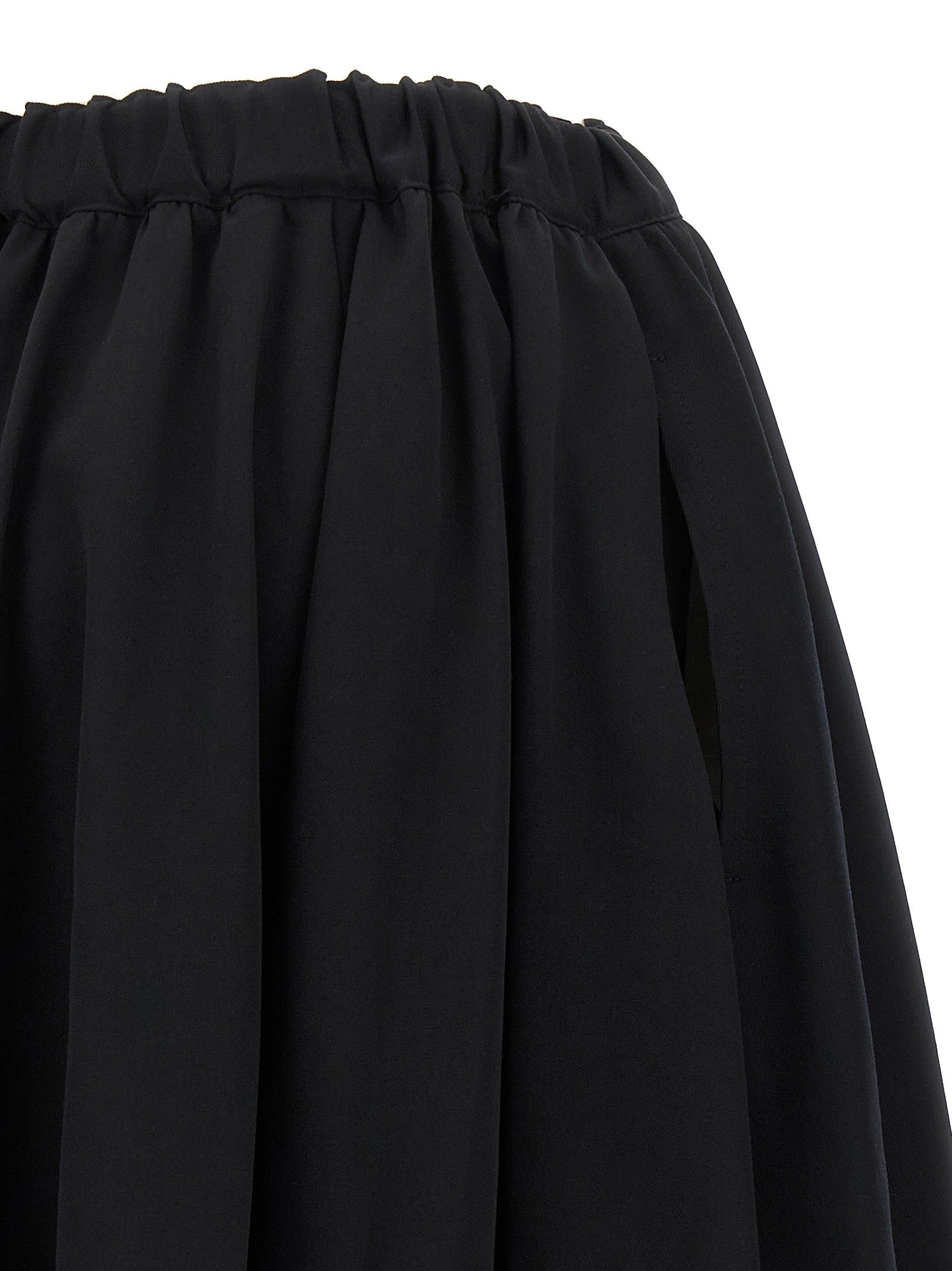 Comme Des Garçons Wool Skirt Black