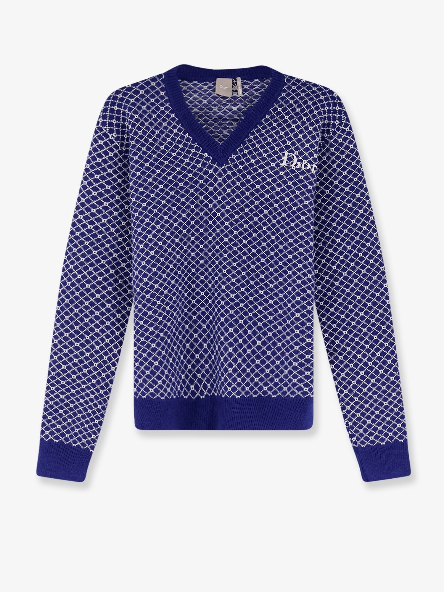 Dior Men's Wool Sweater Blue Dior