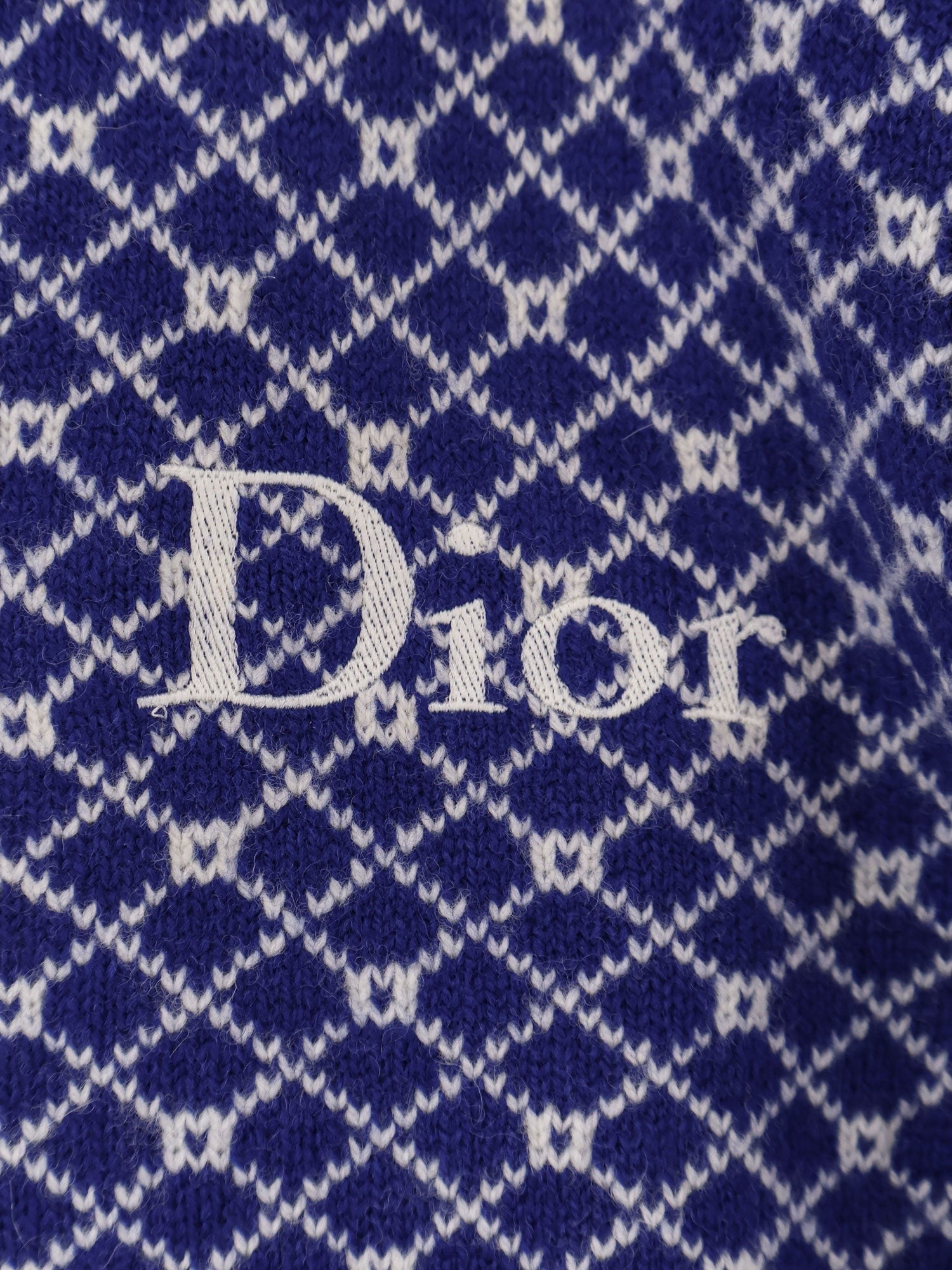 Dior Men's Wool Sweater Blue